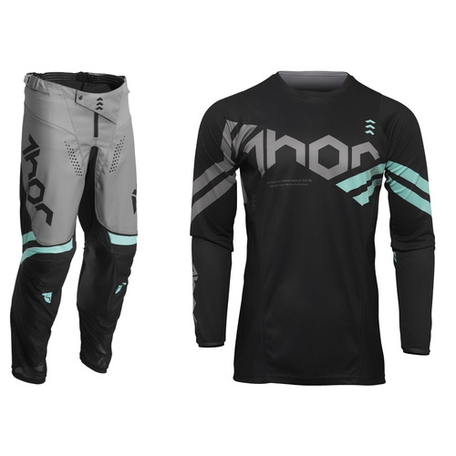 Thor 2022 Pulse Cube Black/Mint Youth Gear Set