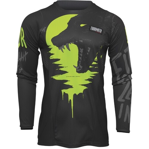 Thor 2022 Pulse Counting Sheep Charcoal/Acid Youth Jersey [Size:2XS]