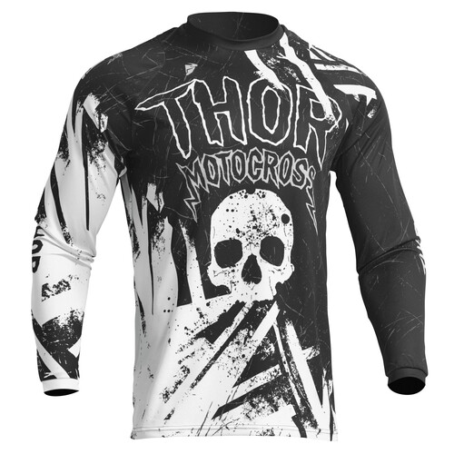 Thor 2023 Sector Gnar Black/White Youth Jersey [Size:2XS]
