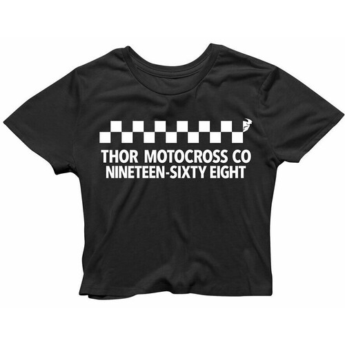 Thor 2020 Check Up Black Womens Crop Top Tee [Size:SM]