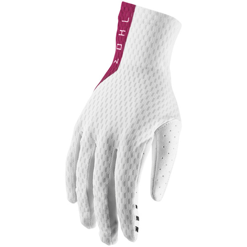 Thor 2019 Agile White/Maroon Gloves [Size:XS]