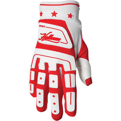 Thor 2024 Hallman Digit White/Red Gloves [Size:XS]