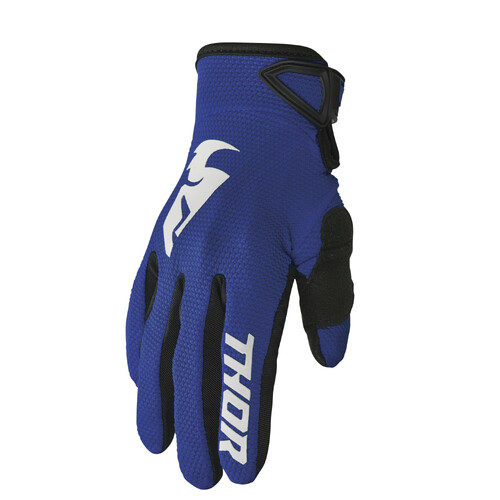 Thor 2024 Sector Navy/White Youth Gloves [Size:2XS]