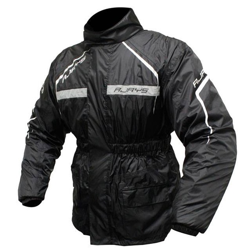 Rjays Tempest Black Rain Jacket [Size:2XS]