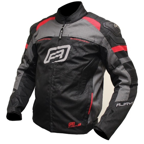 Rjays Stinger II Black/Grey/Red Textile Jacket [Size:XS]