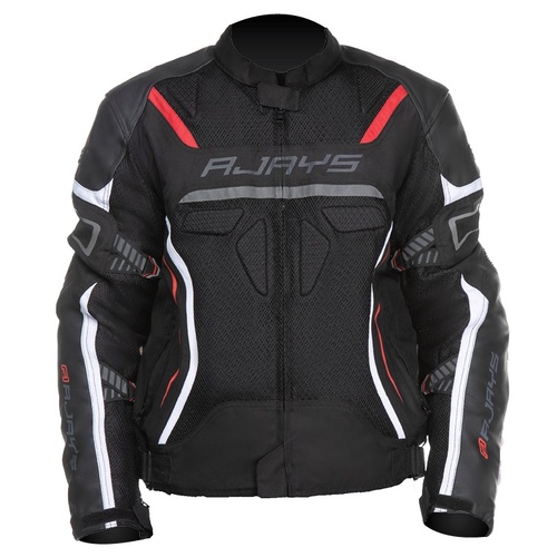Rjays Air-Tech Black/White Textile Jacket [Size:SM]