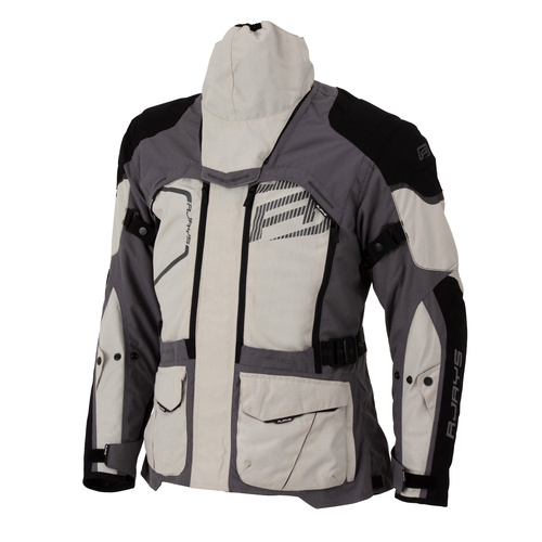Rjays Adventure Grey/Black Textile Jacket [Size:LG]