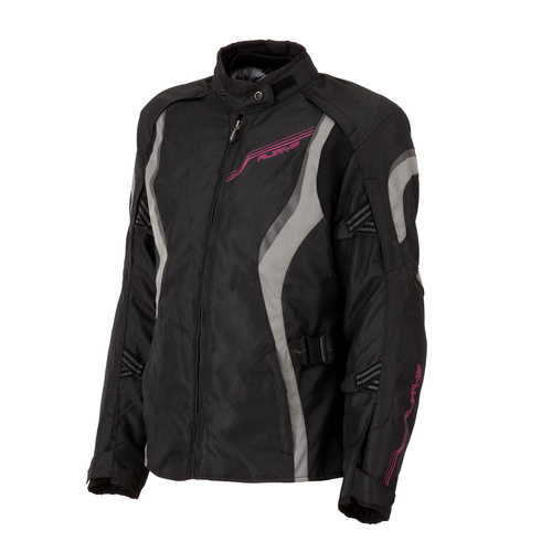Rjays Athena Black/Pink Womens Textile Jacket [Size:6]