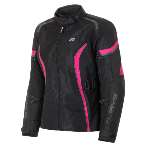 Rjays Athena Air Black/Pink Womens Textile Jacket [Size:6]
