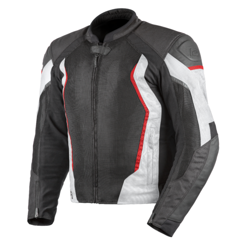 Rjays Sector Black/White Textile Jacket [Size:XS]