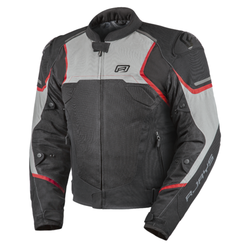 Rjays Pace Airflow Black/Primer Grey Textile Jacket [Size:SM]