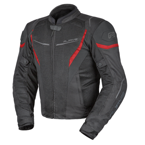 Rjays Swift III Black/Red Textile Jacket [Size:XS]