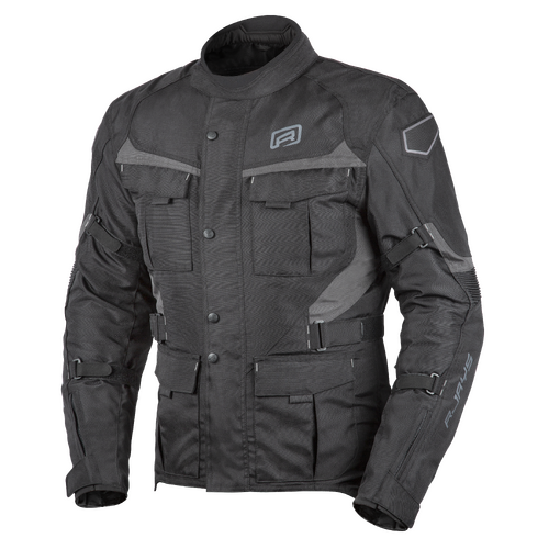 Rjays Venture Black/Grey Textile Jacket [Size:SM]