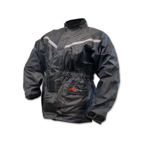Rjays Tornado Black Rainwear Jacket [Size:2XS]