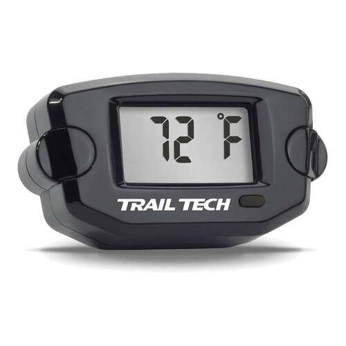 Trail Tech TTO Digital Temperature Gauge Black w/19mm Radiator Hose