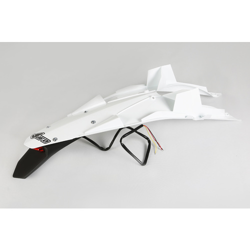 UFO Rear Fender w/LED Tailight White for Husqvarna TC/TE 449/499/TE 511 11-13