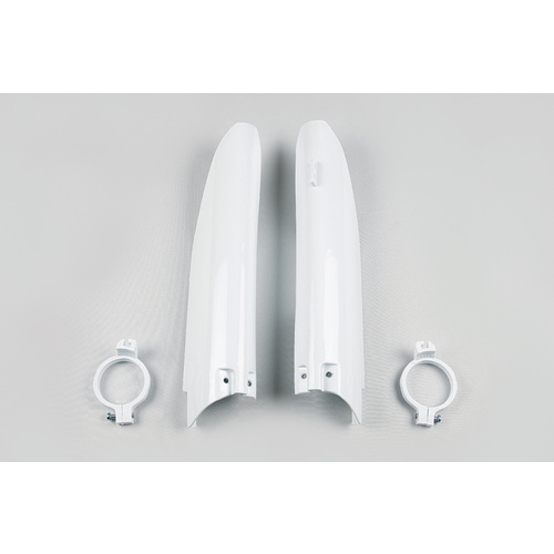 UFO Fork Slider Protector White for Suzuki RM 125/250 04-06/RMZ 450 05-06