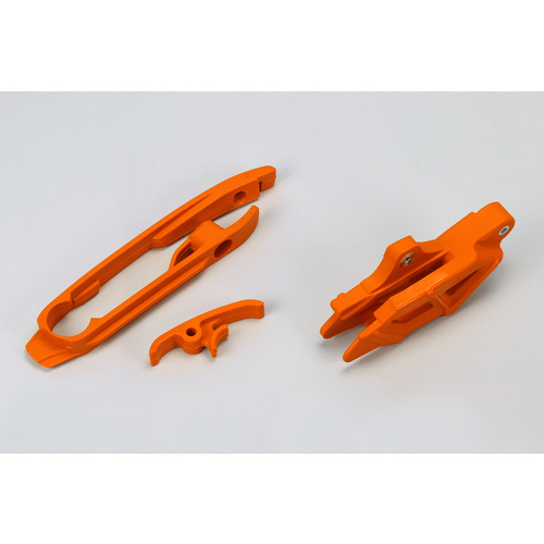 UFO Chain Guide & Swingarm Chain Slider Kit Orange (98-18) for KTM SX/SX-F 11-15/SX 250 2016