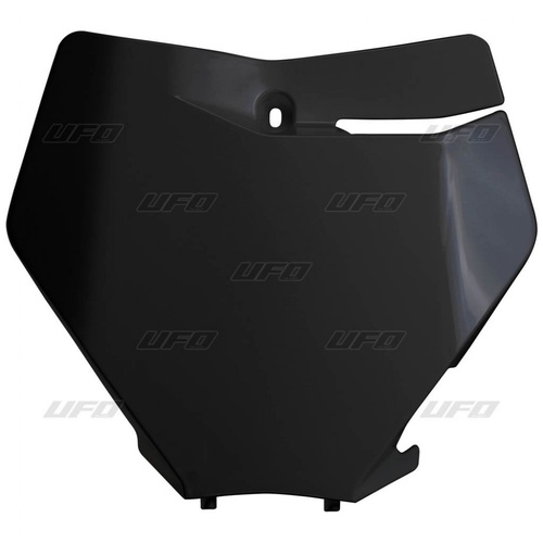 UFO Front Number Plate Black for KTM SX/SX-F 19-20