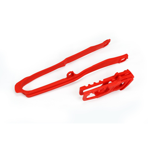 UFO Chain Guide & Swingarm Chain Slider Kit Red (00-18) for Honda CRF250R-RX 18-20/450R-RX 17-20