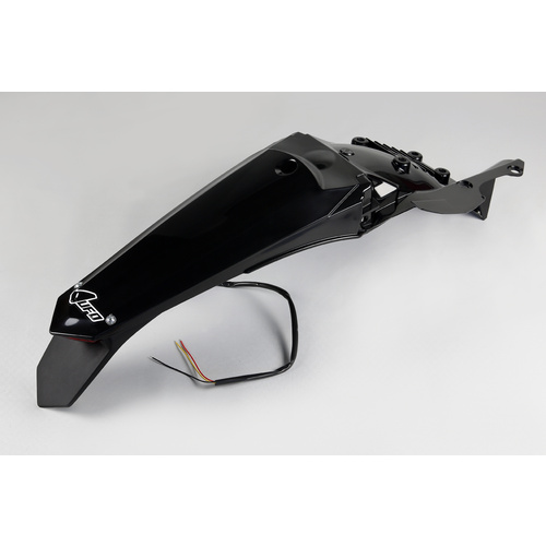 UFO Rear Fender w/LED Tailight Black for Yamaha WRF 250 15-19/WRF 450 16-18