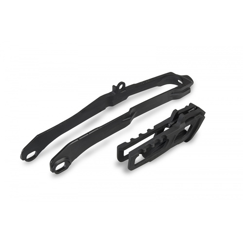 UFO Chain Guide/Swingarm Slider Kit Black for Honda CRF450R/RX 2021