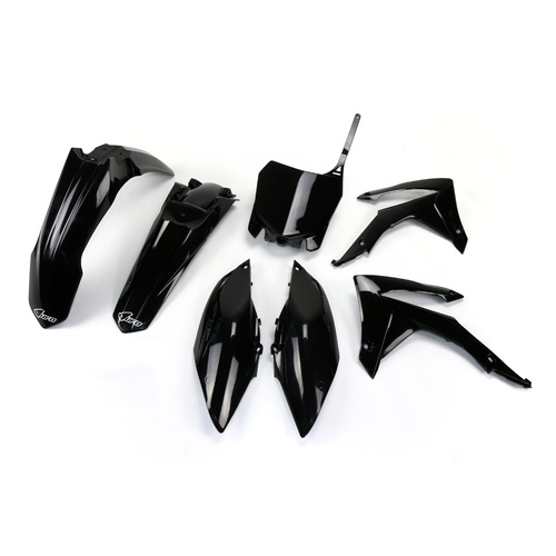 UFO Plastics Kit Black for Honda CRF250R 14-17/450R 13-14