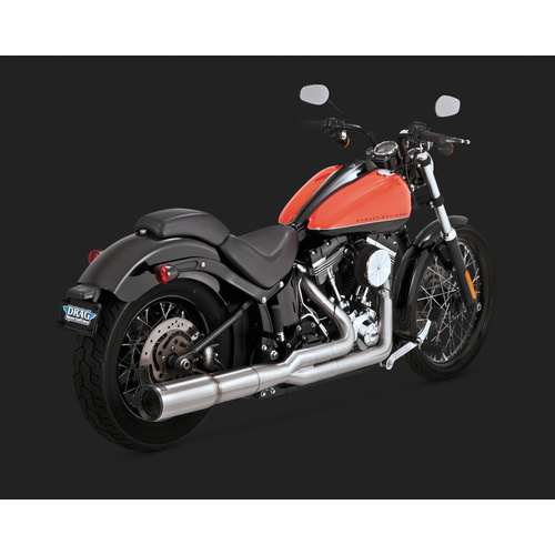 Vance & Hines V27521 Stainless Hi-Output 2-1 Exhaust for Softail 86-15 (86-06 Models Need V16925 O2 - CC2SL