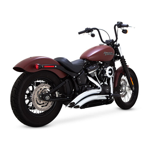 Vance & Hines VH-26377 Big Radius Exhaust Chrome Fits Softail 18-Up w/Non-240 Tyre Models