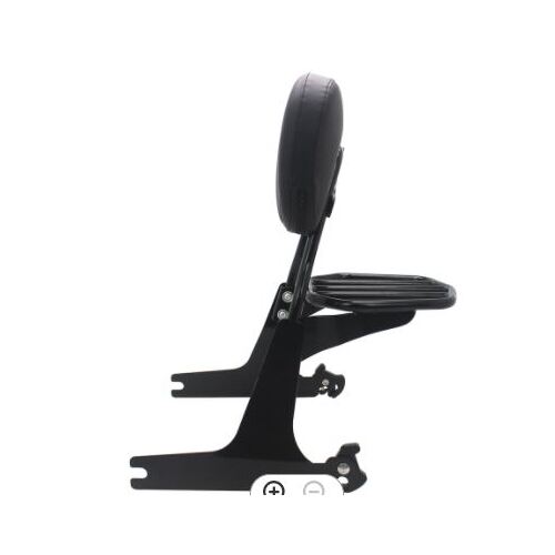 Quick Detachable Sissy Bar & Pad & Rack Black Kit With Docking Hardware suits Sportster Models 2004-up (Special till 28/02/23)