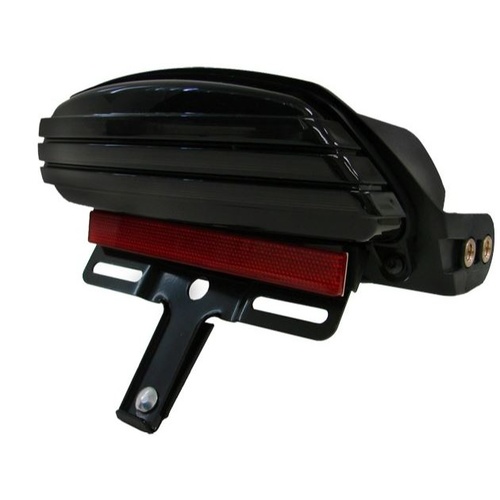 Taillight Tri-bar Style Brake Light with Smoke Len Softail Models 07-up w/200 Tyre Fits Harley Davidson