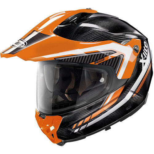 X-Lite X-552 Ultra Carbon Latitude 16 Black/Orange Helmet [Size:SM]