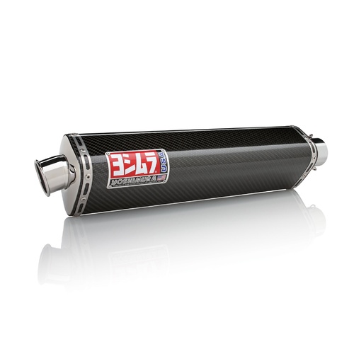Yoshimura Race Series TRS Stainless Slip-On Muffler w/Carbon Sleeve/Stainless End Cap for Suzuki SV650/S 04-10