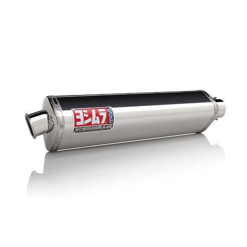 Yoshimura Race Series TRS Stainless Slip-On Muffler w/Stainless Sleeve/Stainless End Cap for Suzuki SV650/S 04-10