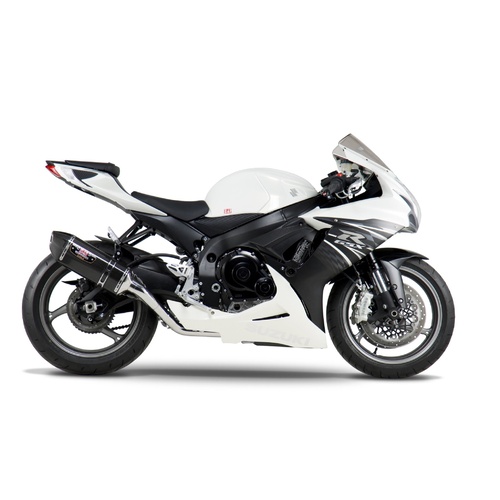 Yoshimura Race Series R-77 Stainless Full Exhaust System w/Carbon Sleeve/Carbon End Cap for Suzuki GSX-R600/750 11-20