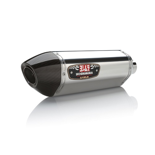 Yoshimura Race Series R-77 Stainless Full Exhaust System w/Stainless Sleeve/Carbon End Cap for Yamaha MT/FZ-09/XSR 900 14-20