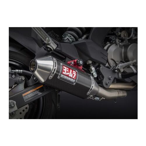 Yoshimura Race Series RS-2 Stainless Full Exhaust System w/Carbon Sleeve/Stainless End Cap for Kawasaki Z125 PRO 17-21